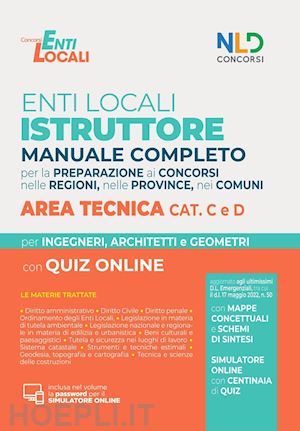  - enti locali - istruttore - manuale completo - area tecnica cat. c e d