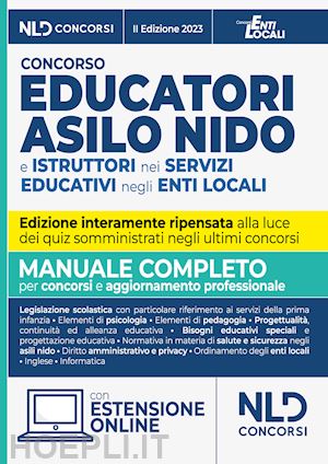 aa.vv. - concorso educatori asilo nido e istruttori nei servizi educativi negli enti loca