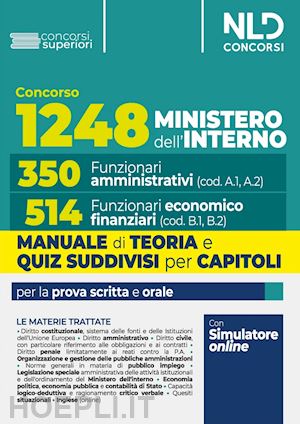 aa.vv. - concorso 1248 posti ministero dell'interno