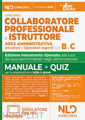 aa.vv. - collaboratore professionale e istruttore - area amministrativa - cat. b e c