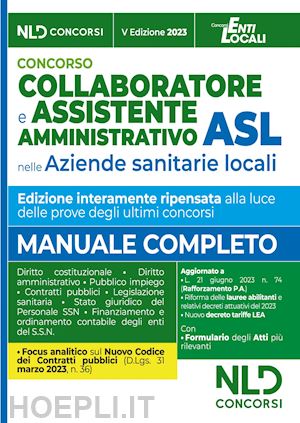 aa.vv. - collaboratore e assistente amministrativo asl - manuale