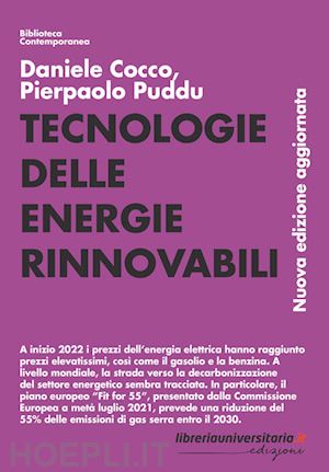 cocco daniele; puddu pierpaolo - tecnologie delle energie rinnovabili