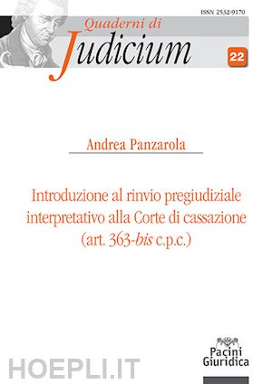 panzarola andrea - introduzione al rinvio pregiudiziale interpretativo alla corte di cassazione (ar