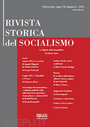  - rivista storica del socialismo (2022). vol. 2
