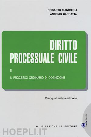 mandrioli crisanto - diritto processuale civile - ii