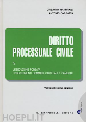 mandrioli crisanto - diritto processuale civile - iv