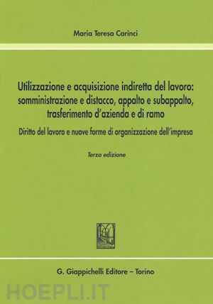 carinci maria teresa - utilizzazione e acquisizione indiretta del lavoro: somministrazione e distacco