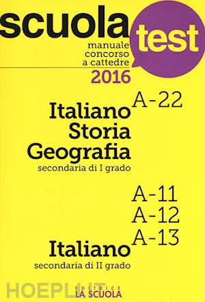 aa.vv.; parriniello - italiano storia geografia nella secondaria di i grado -a22, a11, a12, a13
