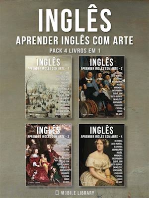mobile library - pack 4 livros em 1 - inglês - aprender inglês com arte
