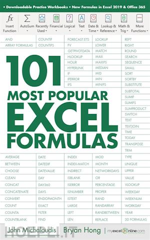 john michaloudis; bryan hong - 101 most popular excel formulas