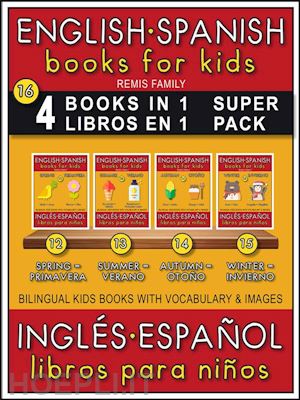 remis family - 16 - 4 books in 1 - 4 libros en 1 (super pack) - english spanish books for kids (inglés español libros para niños)