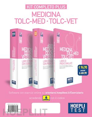 TOLC Medicina 2024: Kit completo per TOLC-MED e TOLC-VET. Con Ebook Prove  Ufficiali 2002-2022