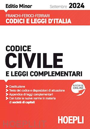 franchi luigi - codice civile - edizione minor - (settembre 2024)