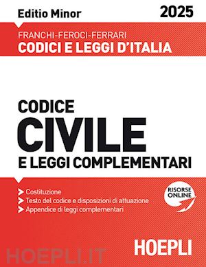 franchi luigi; feroci virgilio; ferrari santo - codice di procedura civile e leggi complementari. ediz. minor 2025