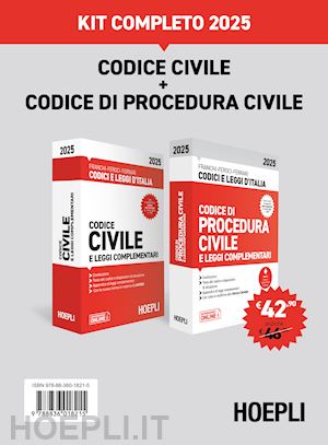 franchi luigi; feroci virgilio; ferrari santo - codice civile e codice di procedura civile 2025. kit completo