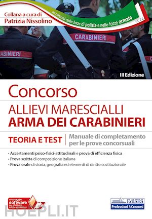 nissolino p.(curatore) - concorso - allievi marescialli - arma dei carabinieri
