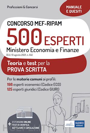  - concorso mef-ripam 500 esperti - ministero economia e finanze