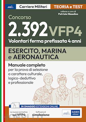 aa.vv. - concorso vfp 4 - volontari ferma prefissata 4 anni - esercito, marina, aeronauti