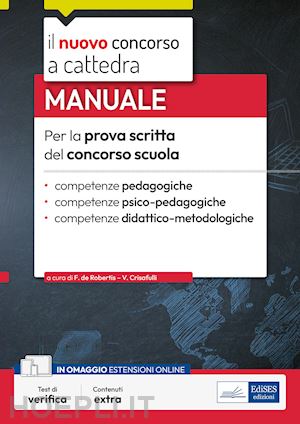 de robertis francesca; crisafulli valeria - manuale per la prova scritta del concorso scuola.