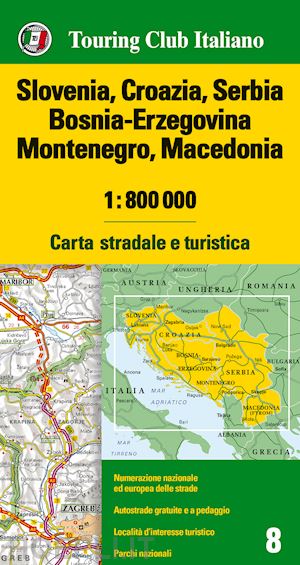 aa.vv. - slovenia croazia serbia bosnia-erzegovina montenegro macedonia carta tci 2015