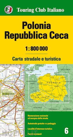 aa.vv. - polonia, repubblica ceca 1:800.000. carta stradale e turistica. ediz. multilingu
