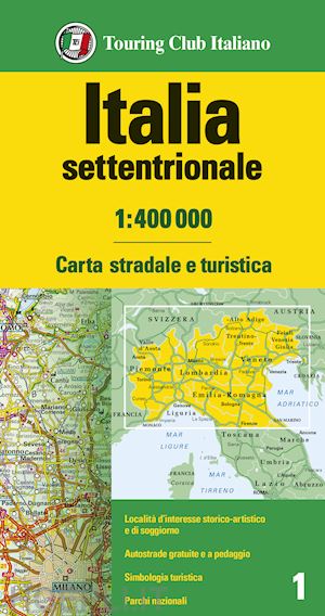 aa.vv. - italia settentrionale carta stradale e turistica tci 2024