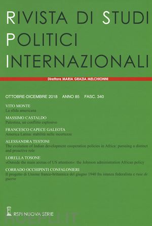  - rivista di studi politici internazionali (2018). vol. 4
