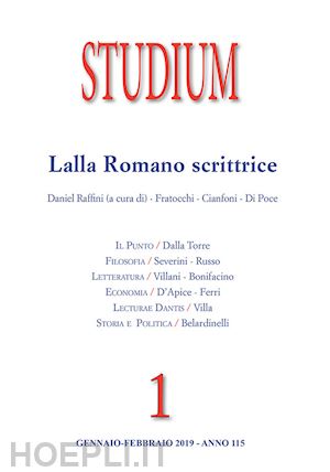aa. vv.; raffini d. (curatore) - studium (2019). vol. 1: lalla romano scrittrice