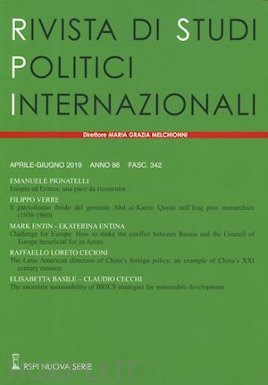  - rivista di studi politici internazionali (2019). vol. 2
