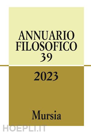  - annuario filosofico (2023). vol. 39