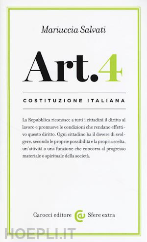 salvati maria - art. 4 - costituzione italiana