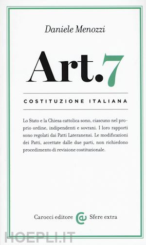 menozzi daniele - art. 7 - costituzione italiana