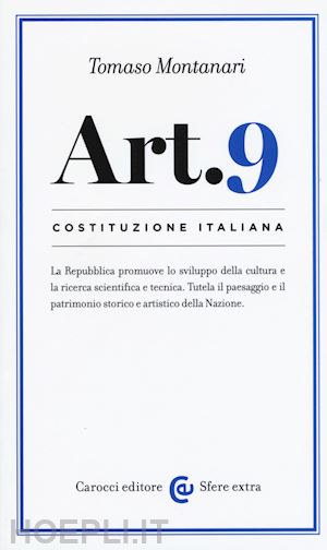 montanari tomaso - art. 9 - costituzione italiana