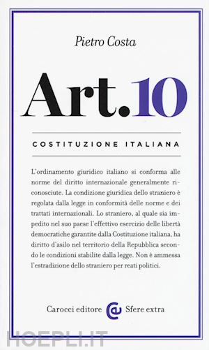 costa pietro - art. 10 - costituzione italiana