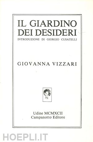 vizzari giovanna - il giardino dei desideri