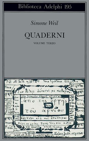 weil simone; gaeta g. (curatore) - quaderni. vol. 3