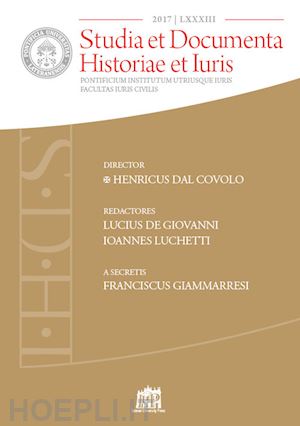  - studia et documenta historiae et iuris (2017). vol. 83