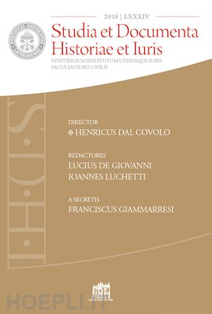  - studia et documenta historiae et iuris (2018). vol. 84