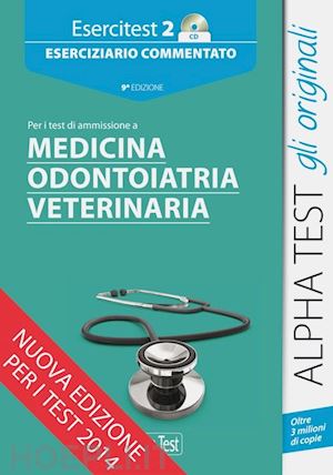 aa.vv. - esercitest 2 medicina odontoiatria veterinaria. con cd-rom.