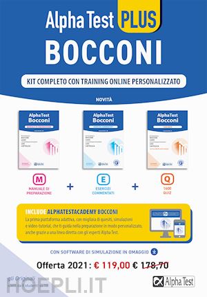 aa.vv. - alpha test - bocconi - kit completo con training online personalizzato