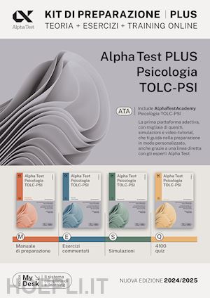Alpha Test - Psicologia Tolc-Psi - Kit Completo Di Preparazione - Lanzoni  Fausto; Borgonovo Paola; Vottari Giuseppe