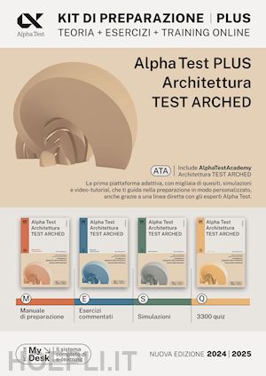 Alpha test plus. Architettura. Test Arched. Kit di preparazione Plus. Per  l'ammissione a tutti i