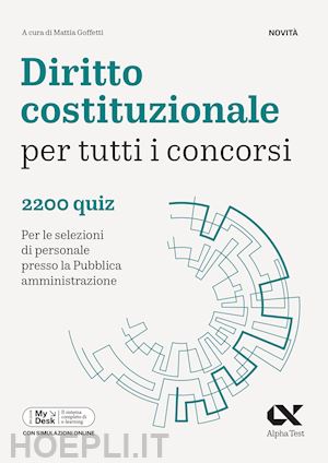 goffetti m.(curatore) - diritto costituzionale per tutti i concorsi. 2200 quiz. per le selezioni di personale presso la pubblica amministrazione. ediz. mydesk. con contenuto digitale per download e accesso online