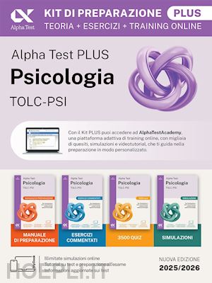 lanzoni fausto; borgonovo paola; vottari giuseppe - alpha test - psicologia tolc-psi - kit di preparazione plus