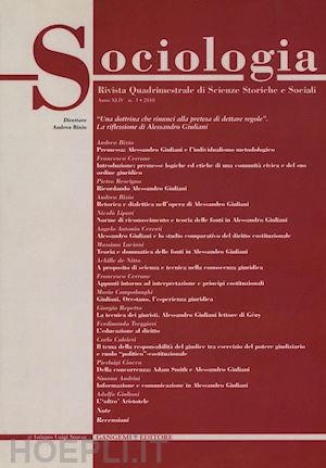 bixio a.(curatore) - sociologia. rivista quadrimestrale di scienze storiche e sociali (2010). vol. 3