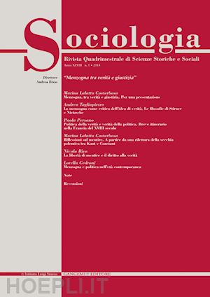 bixio a.(curatore) - sociologia. rivista quadrimestrale di scienze storiche e sociali (2014). vol. 1