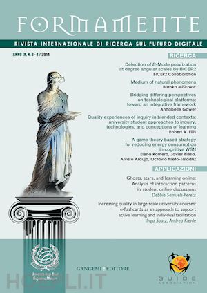 briganti a.(curatore) - formamente. rivista internazionale sul futuro digitale (2014). ediz. italiana e inglese vol. 3-4