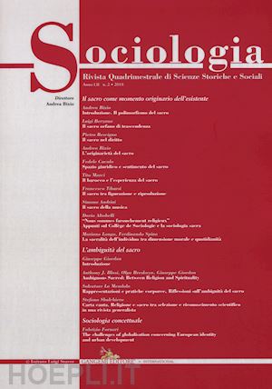bixio a.(curatore) - sociologia. rivista quadrimestrale di scienze storiche e sociali (2018). vol. 2