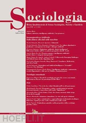 bixio a.(curatore) - sociologia. rivista quadrimestrale di scienze storiche e sociali. ediz. italiana e inglese (2024). vol. 3