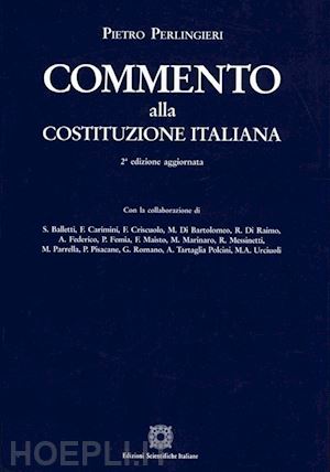 perlingieri pietro: aa.vv. - commento alla costituzione italiana